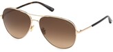Thumbnail for your product : Tom Ford Clark 61MM Aviator Sunglasses