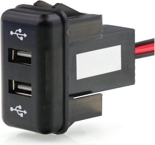 Heightele Dual USB Car Charger 5V 2.1A/2.1A Dual USB Power Socket for Smart Phone Ipad iPhone Use for Volvo FH FH12 (12V/24V)