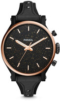 Thumbnail for your product : Fossil Original Boyfriend Sport Three-Hand Black Leather Watch