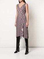 Thumbnail for your product : Diane von Furstenberg Wrap Front Geometric Print Dress