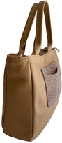 Thumbnail for your product : Kartu Studio Natural Leather Top Handles Handbag Vanilla - Nude/Cacao Reptile Print