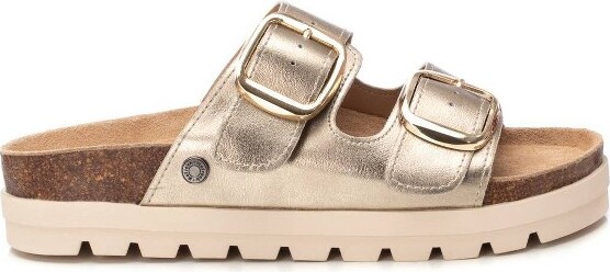 Refresh Shoes RefreshWomen'sFootbedJuteWrappedPlatformSandals172721Gold7