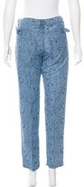 Thumbnail for your product : Etoile Isabel Marant Floral Print Straight-Leg Jeans