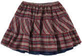 Thumbnail for your product : Troizenfants Flared red tartan skirt