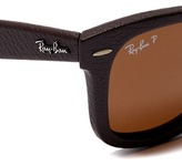 Thumbnail for your product : Ray-Ban 'Wayfarer' leather sunglasses