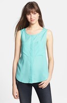 Thumbnail for your product : Gibson Button Front Slit Back Tank