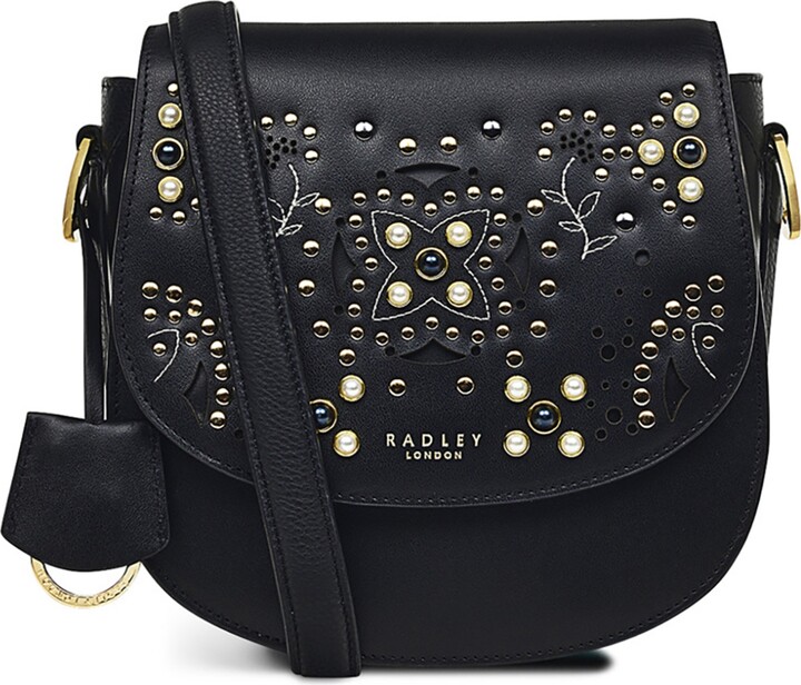 Radley Hanley Close Mini Flapover Shoulder Bag in Black