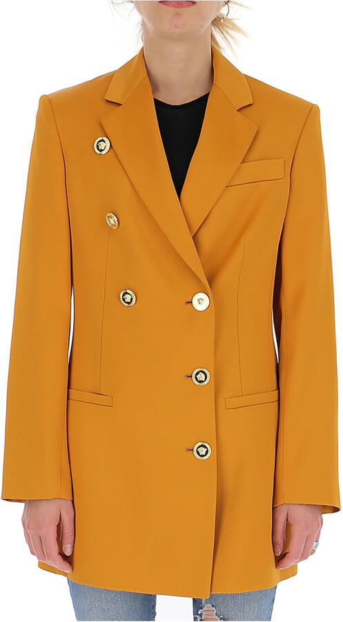 versace double breasted blazer