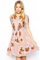 Thumbnail for your product : ASOS  Embellished Flowers Dress