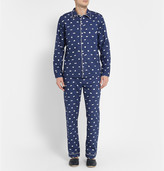 Thumbnail for your product : Sleepy Jones Marcel Sleeping Pill-Printed Cotton Pyjama Trousers