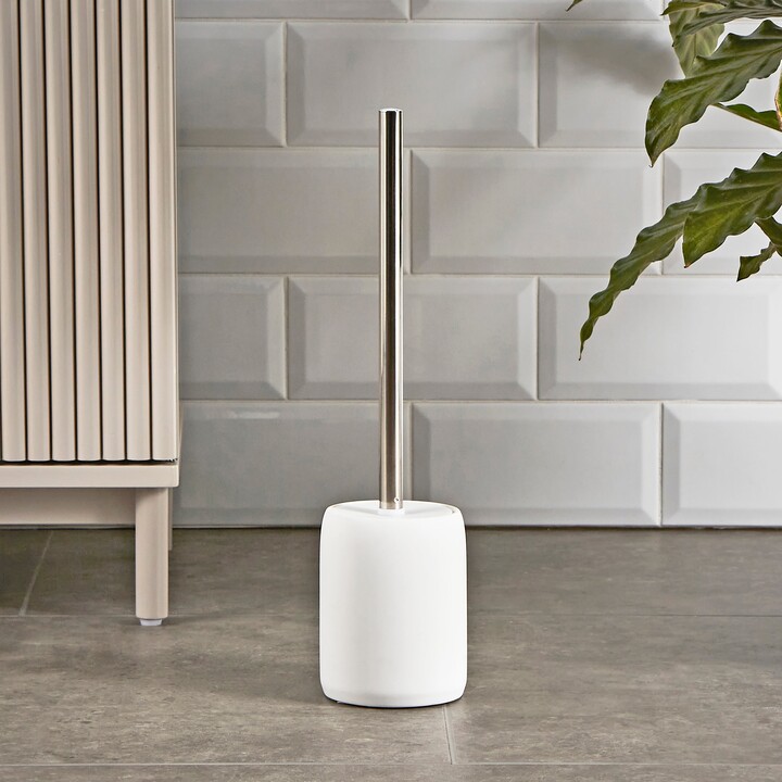 Dunelm Modern Luxe Toilet Brush White ShopStyle Bath Accessories