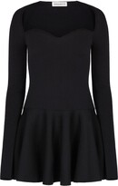 Black Sweetheart Neckline Mini Dress 