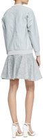Thumbnail for your product : Rebecca Taylor Tweed Zip-Front Flounce Skirt