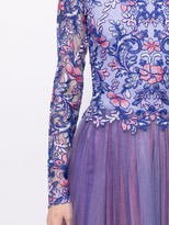 Thumbnail for your product : Tadashi Shoji Eshima Ethereal floral-embroidered tulle gown