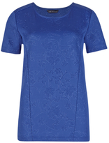 Thumbnail for your product : Marks and Spencer M&s Collection Short SLeeve Floral Embossed Shell Top