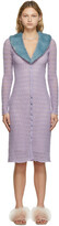 Thumbnail for your product : Blumarine Purple Wool Knit Cardigan Dress