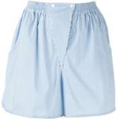 Thumbnail for your product : Jil Sander Navy striped panel detail shorts