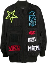 Thumbnail for your product : Kokon To Zai Contrasting Patch Bomber Jacket