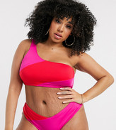 Thumbnail for your product : City Chic cheeky bikini bottom in pink and red