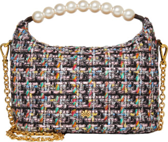 Lele Sadoughi Hazel Pearly Tweed Top-Handle Bag - ShopStyle