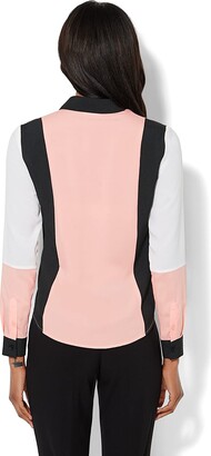New York and Company 44.95 Colorblock Blouse