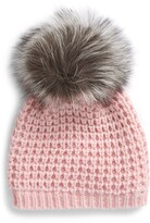 Thumbnail for your product : Kyi Kyi Genuine Fox Pompom Hat