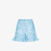 Thumbnail for your product : Helmstedt Blue Mira Printed Shorts