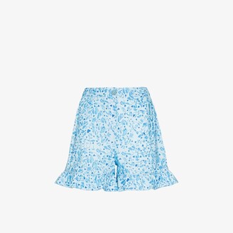 Helmstedt Blue Mira Printed Shorts