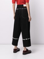 Thumbnail for your product : Marni Tie-Dye Print Cropped Jeans