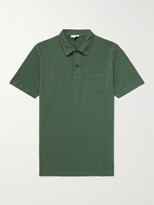 Thumbnail for your product : Sunspel Riviera Slim-Fit Cotton-Mesh Polo Shirt
