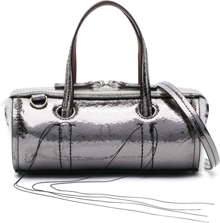 Louis Vuitton Silver Miroir Papillon Barrel Bag