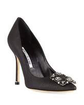 Thumbnail for your product : Manolo Blahnik Hangisi Crystal-Buckle 105mm Pumps