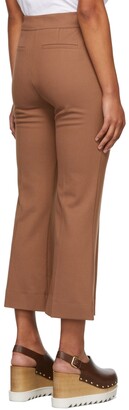 VVB Brown Kick Flare Crop Trousers