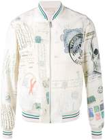 Thumbnail for your product : Alexander McQueen letters from India bomber jacket