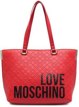 Love Moschino Logo-Print Tote Bag - ShopStyle
