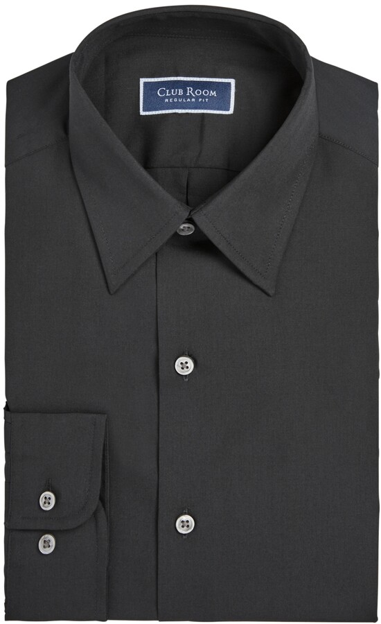 macys mens black dress shirt
