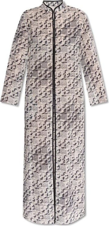 Tory Burch Long-Sleeved All-Over Printed Dress
