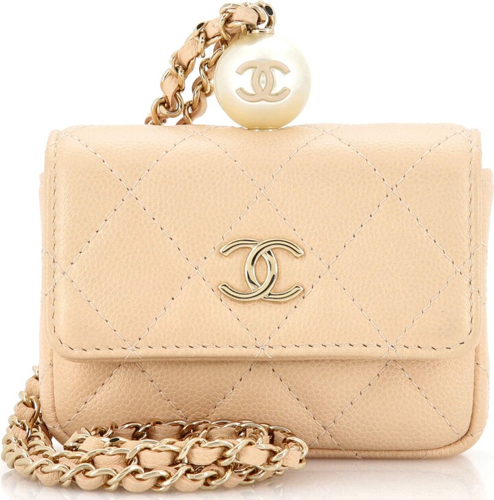 Chanel Beige Quilted Caviar Small Classic Double Flap Silver Hardware  Available For Immediate Sale At Sotheby's