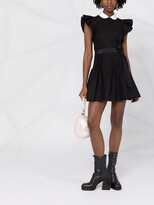 Thumbnail for your product : RED Valentino Peter Pan collar flared dress