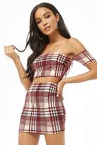Thumbnail for your product : Forever 21 Plaid Crop Top & Mini Skirt Set