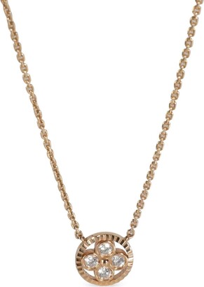 Louis Vuitton Pandan Tiff Coeur Motifs 18k Pink Gold Long Necklace