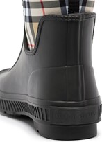 Thumbnail for your product : Burberry Vintage check neoprene and rubber rain boots