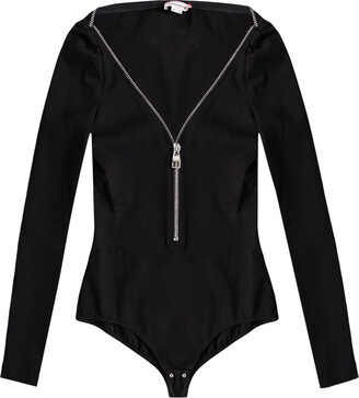Alexander McQueen Zip-up Bodysuit - Black - ShopStyle