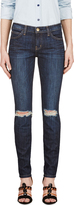 Thumbnail for your product : Current/Elliott Blue The Stiletto Jeans