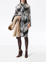 Thumbnail for your product : Burberry Deer Print Pussy Bow Blouse