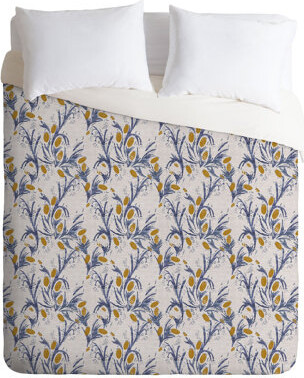 Deny Designs French Linen Thistle Duvet Cover Set