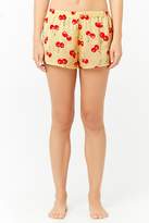 Thumbnail for your product : Forever 21 Satin Cherry Print Pajama Set