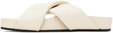 Thumbnail for your product : Jil Sander Off-White Criss-Cross Sandals