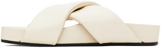Jil Sander Off-White Criss-Cross Sandals