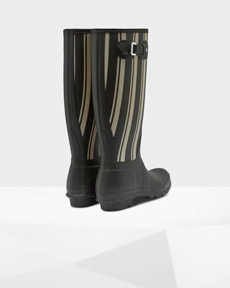 Hunter Women's Original Garden Stripe Tall Wellington Boots